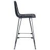 Chaise de bar 2 pcs 44 x 52 x 111 cm Rotin et métal 631181631181