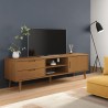 Meuble TV MOLDE Marron 158x40x49 cm Bois de pin massif 631182631182
