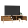 Meuble TV MOLDE Marron 158x40x49 cm Bois de pin massif 631182631182