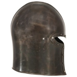 Casque de chevalier médiéval antique pour GN Argenté Acier 631183631183