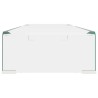 Meuble TV/pour moniteur 90x30x13 cm verre transparent 631186631186