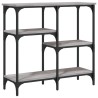 Table console sonoma gris 80x29x75 cm bois d'ingénierie 631189631189