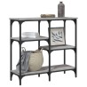 Table console sonoma gris 80x29x75 cm bois d'ingénierie 631189631189