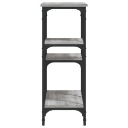 Table console sonoma gris 80x29x75 cm bois d'ingénierie 631189631189