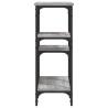 Table console sonoma gris 80x29x75 cm bois d'ingénierie 631189631189