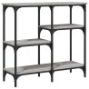 Table console sonoma gris 80x29x75 cm bois d'ingénierie 631189631189