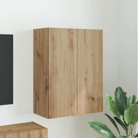 Meuble TV mural Blanc 59,5 x 31 x 60 cm Bois d'ingénierie 631193631193