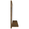 Miroir de bain Chêne fumé 60x10,5x37 cm Bois d'ingénierie 631194631194