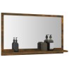 Miroir de bain Chêne fumé 60x10,5x37 cm Bois d'ingénierie 631194631194
