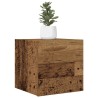 Meuble TV mural 2 pcs vieux bois 30,5x30x30 cm 631195631195