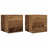 Meuble TV mural 2 pcs vieux bois 30,5x30x30 cm 631195631195