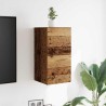 Meuble TV mural 2 pcs vieux bois 30,5x30x30 cm 631195631195