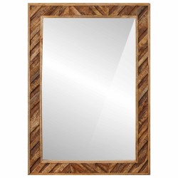 Miroir Montage mural avec miroir Marron 70 x 50 x 3 cm Verre 631197631197