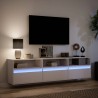 Meuble TV mural avec LED blanc 180x31x45 cm 631199631199