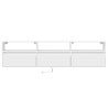 Meuble TV mural avec LED blanc 180x31x45 cm 631199631199