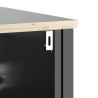 Meubles de salle de bain 3 pcs BERG noir bois de pin massif 631203631203