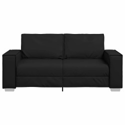 Canapé deux places Noir 180 cm Simili cuir 631205631205
