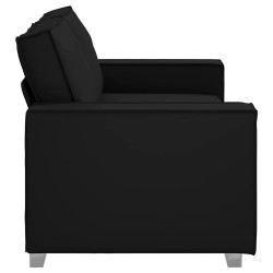 Canapé deux places Noir 180 cm Simili cuir 631205631205