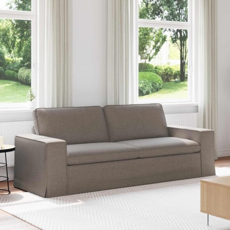 Canapé Taupe 222 x 80 x 82 cm tissu 631207631207