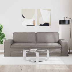 Canapé Taupe 222 x 80 x 82 cm tissu 631207631207