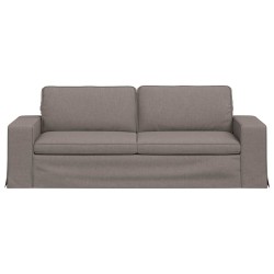 Canapé Taupe 222 x 80 x 82 cm tissu 631207631207