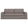 Canapé Taupe 222 x 80 x 82 cm tissu 631207631207