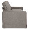 Canapé Taupe 222 x 80 x 82 cm tissu 631207631207
