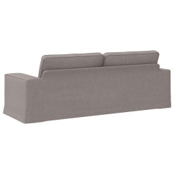 Canapé Taupe 222 x 80 x 82 cm tissu 631207631207