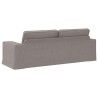 Canapé Taupe 222 x 80 x 82 cm tissu 631207631207