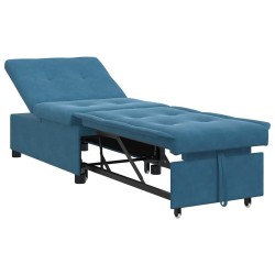 Canapé-Lit Bleu 194 x 67 x 82 cm Velours 631208631208