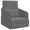 Canapé-Lit Gris foncé 65 x 80 x 83 cm Velours 631209631209
