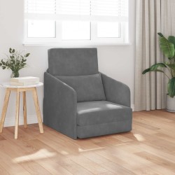 Canapé-Lit Gris foncé 65 x 80 x 83 cm Velours 631209631209