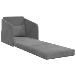 Canapé-Lit Gris foncé 65 x 80 x 83 cm Velours 631209631209