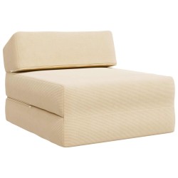 Canapé-lit pliable Crème 60 x 70 x 41 cm Tissu 631210631210