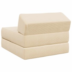Canapé-lit pliable Crème 60 x 70 x 41 cm Tissu 631210631210