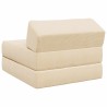 Canapé-lit pliable Crème 60 x 70 x 41 cm Tissu 631210631210