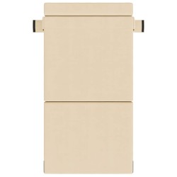 Canapé-lit pliable Crème 70 x 80 x 60 cm Tissu 631212631212