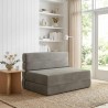 Canapé-lit pliable Gris clair 70 x 80 x 60 cm Tissu 631213631213