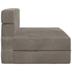 Canapé-lit pliable Gris clair 70 x 80 x 60 cm Tissu 631213631213