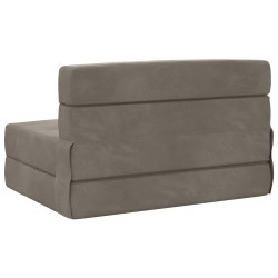 Canapé-lit pliable Gris clair 70 x 80 x 60 cm Tissu 631213631213