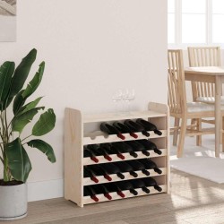 Casier à vin et panneau supérieur 67,5x25x60 cm bois pin massif 631214631214