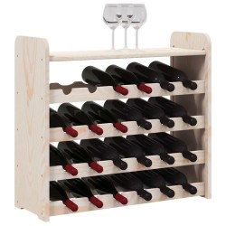 Casier à vin et panneau supérieur 67,5x25x60 cm bois pin massif 631214631214