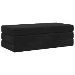 Canapé-lit pliable 120 x 67 x 45 cm Noir 631216631216