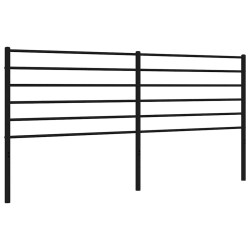  Tête de lit métal noir 193 cm 