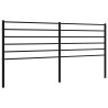  Tête de lit métal noir 193 cm 