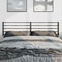  Tête de lit métal noir 193 cm 