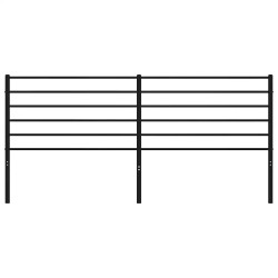  Tête de lit métal noir 193 cm 
