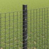 Clôture en fil soudé avec poteaux 10 x 1,2 m Gris Maille 631226631226