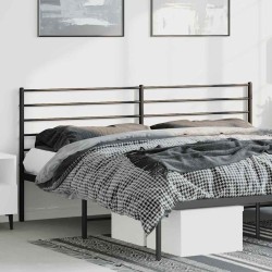  Tête de lit métal noir 193 cm 