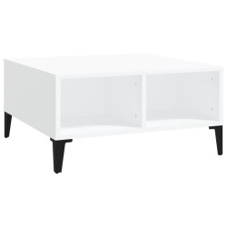 Table basse blanc 60x60x30 cm bois d'ingénierie 631230631230